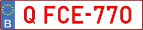 Trailer License Plate